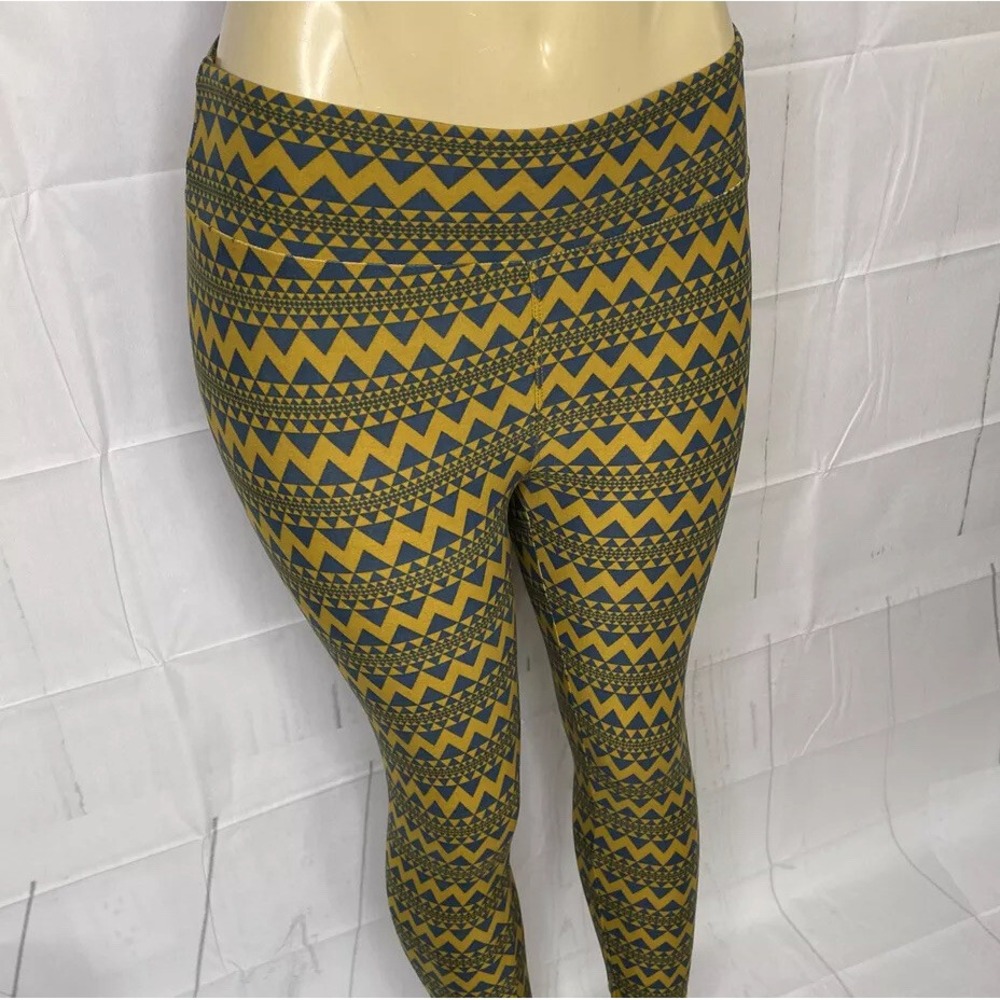 LuLaRoe One Size Leggings Womens‎ OS Geometric Multicolor Butter Soft Pants NWOT